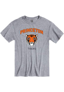 Princeton Tigers Grey Arch Mascot Short Sleeve T Shirt