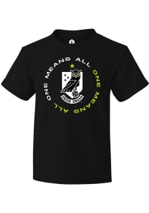 Rally Union Omaha Youth Black Circle Crest Short Sleeve T-Shirt