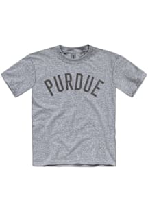Purdue Boilermakers Youth Grey Triple Stitch Short Sleeve T-Shirt