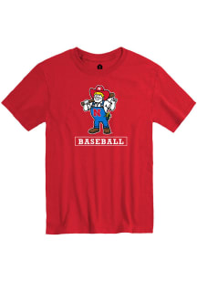 Rally Nebraska Cornhuskers Red Baseball Herbie Short Sleeve T Shirt