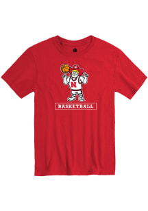 Rally Nebraska Cornhuskers Red Basketball Herbie Short Sleeve T Shirt