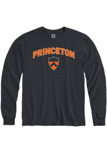 Princeton Tigers Black Primary Logo Long Sleeve T Shirt