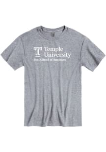 Temple Owls Grey Fox School of Business Short Sleeve T Shirt