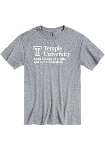 Temple Owls Grey Klein College of Media and Communication Short Sleeve T Shirt