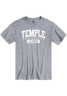 Temple Owls Grey Alumni Pill Short Sleeve T Shirt
