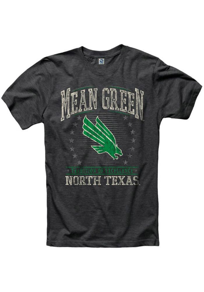 North Texas Mean Green Black Stars Short Sleeve T Shirt