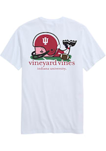 Vineyard Vines Indiana Hoosiers White Football Whale Short Sleeve Fashion T Shirt