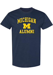 Michigan Wolverines Navy Blue Arch Alumni Short Sleeve T Shirt