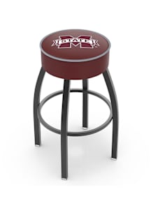 Mississippi State Bulldogs Swivel Pub Stool - Black