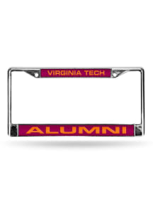 Virginia Tech Hokies Chrome Laser Alumni License Plate Frame - Maroon