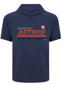 Levelwear Houston Astros Navy Blue Phase Breaker Short Sleeve Hoods