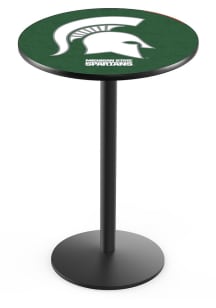 Black Michigan State Spartans Black Round Base Pub Table