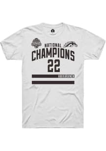 Iiro Hakkarainen Rally Mens White Western Michigan Broncos NIL 2025 National Champions Shirzee Pla..