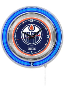 Edmonton Oilers Double Neon Wall Clock