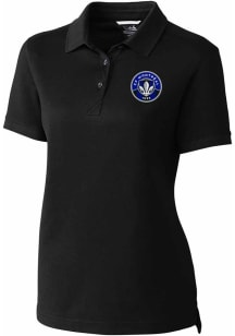 Cutter and Buck Montreal Impact Womens Black Advantage Short Sleeve Polo Shirt