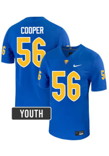 Lyndon Cooper Nike Youth Blue Pitt Panthers NIL Name And Number Football Jersey Jersey