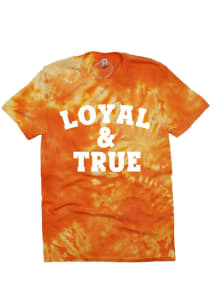 Oklahoma State Cowboys Womens Orange Dream On Tie Dye Short Sleeve T-Shirt