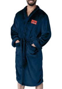 Navy Blue Illinois Fighting Illini #1 Dad Silk Touch Bathrobes