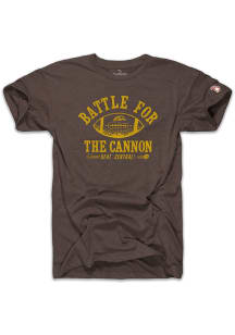 Western Michigan Broncos Brown The Mitten State Football Battle for the Canon Short Sleeve Fashion..