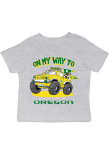 Infant Oregon Ducks Grey Vive La Fete On My Way Short Sleeve T-Shirt