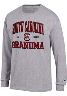Champion South Carolina Gamecocks Grey Est. Date Grandma Jersey Long Sleeve T Shirt