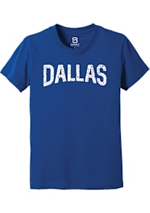 Summit Sportswear Dallas Ft Worth Youth Blue Wordmark Short Sleeve T-Shirt