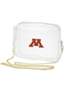 Stadium Approved Camera Minnesota Golden Gophers Clear Bag - White