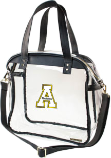 Appalachian State Mountaineers Black Stadium Approved Clear Bag