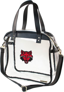 Arkansas State Red Wolves Black Stadium Approved Tote Clear Bag