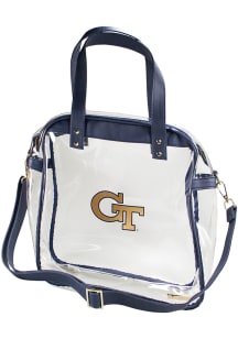 GA Tech Yellow Jackets Navy Blue Stadium Approved Clear Bag
