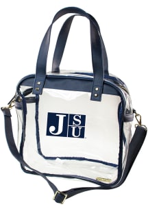 Jackson State Tigers Navy Blue Stadium Approved Tote Clear Bag