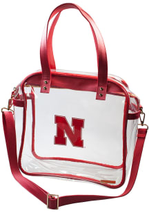 Nebraska Cornhuskers Red Stadium Approved Tote Clear Bag
