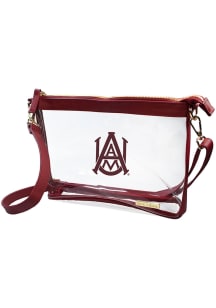 Alabama A&amp;M Bulldogs Maroon Stadium Approved Large Clear Bag