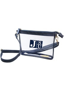 Jackson State Tigers Navy Blue Stadium Approved Small Clear Bag