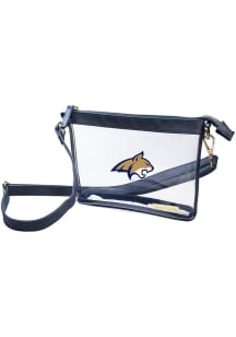 Montana State Bobcats Navy Blue Stadium Approved Small Clear Bag