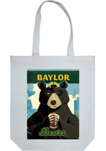 Baylor Bears White Canvas Tote