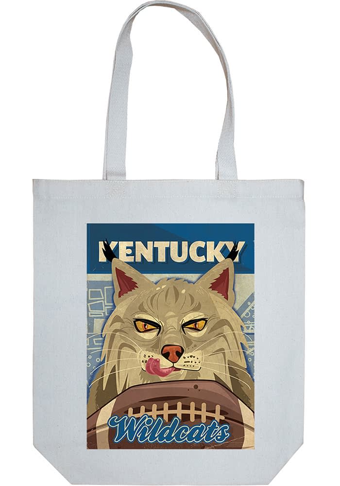 Kentucky Wildcats White Canvas Tote