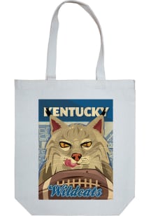 Kentucky Wildcats White Canvas Tote
