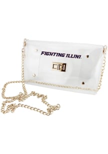 Illinois Fighting Illini White Stadium Approved Clear Bag