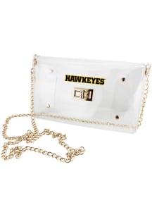 Stadium Approved Envelope Iowa Hawkeyes Clear Bag - White