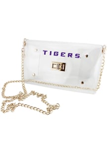 LSU Tigers White Stadium Approved Clear Bag