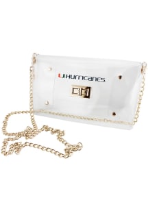 Miami Hurricanes White Stadium Approved Clear Bag