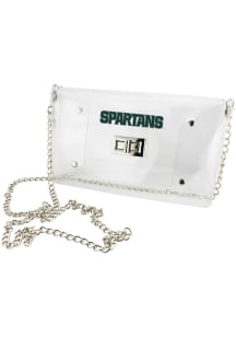Michigan State Spartans White Stadium Approved Envelope Clear Bag