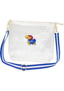 Kansas Jayhawks White Stadium Approved Clear Bag