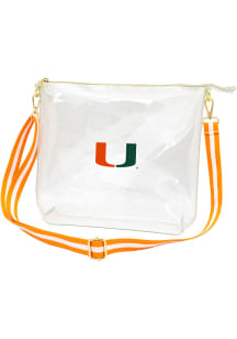Miami Hurricanes White Stadium Approved Clear Bag