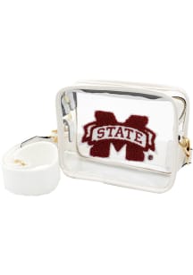 Mississippi State Bulldogs White Varsity Patch Clear Bag