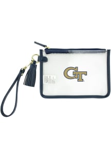 GA Tech Yellow Jackets Navy Blue Stadium Approved Clear Bag