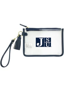 Jackson State Tigers Navy Blue Stadium Approved Wristlet Clear Bag