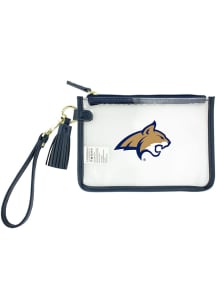 Montana State Bobcats Navy Blue Stadium Approved Wristlet Clear Bag