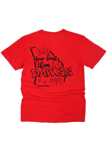 Georgia Bulldogs Womens Red Pep Squad Short Sleeve T-Shirt